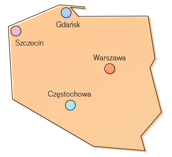 Mapa oddziałów